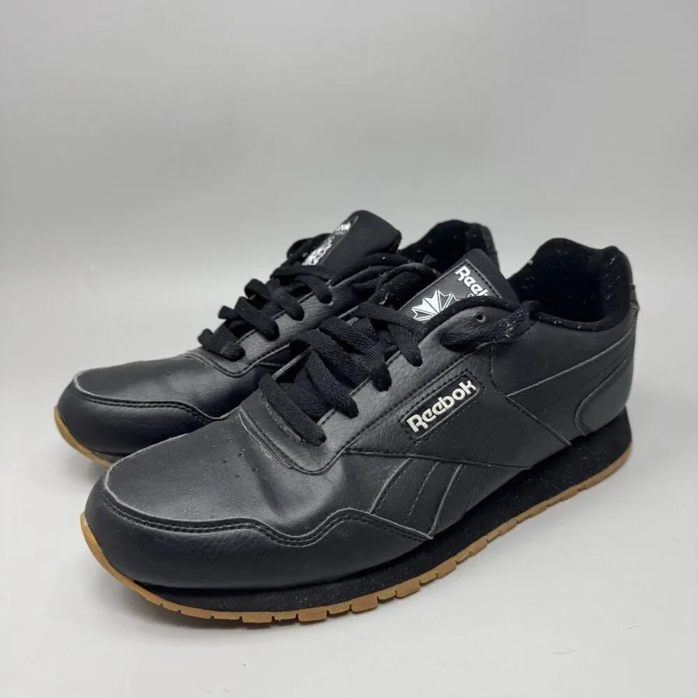 Reebok Mens Classic Harman Run CM9204 Black Casual Shoes Sneakers Size 10.5